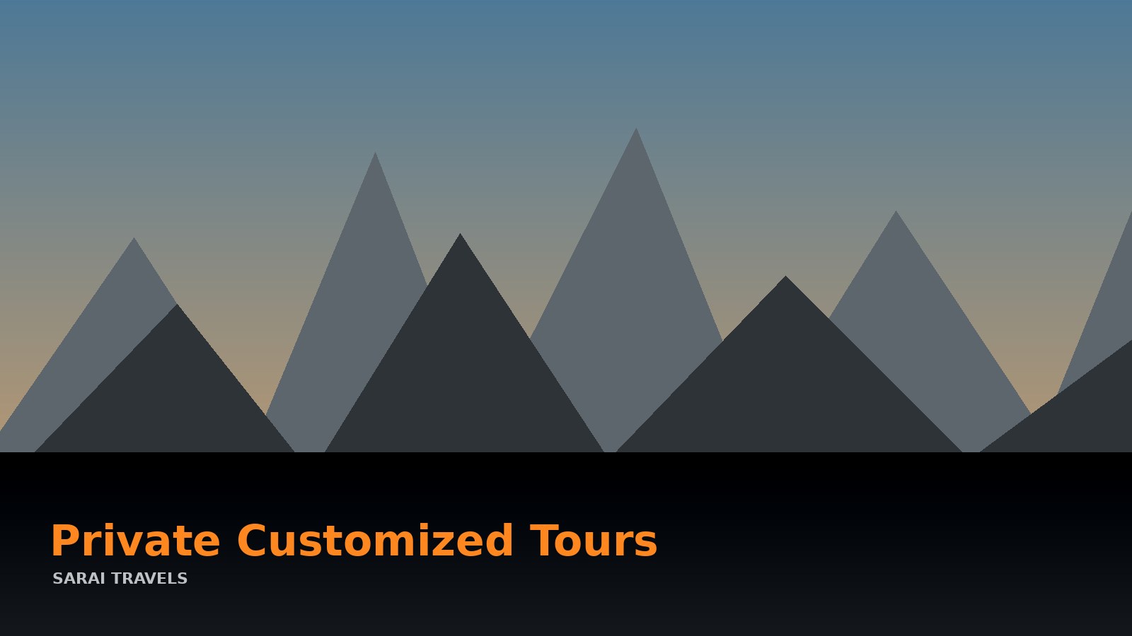 Customized private tours